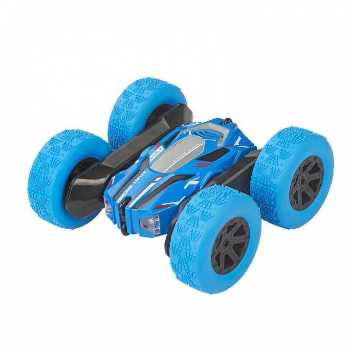 RC Stuntbil med musik, Blå in de groep SPEELGOED, KINDER- & BABYPRODUCTEN / Op afstand bestuurbaar / Afstand bestuurbare auto\'s bij TP E-commerce Nordic AB (38-83641)