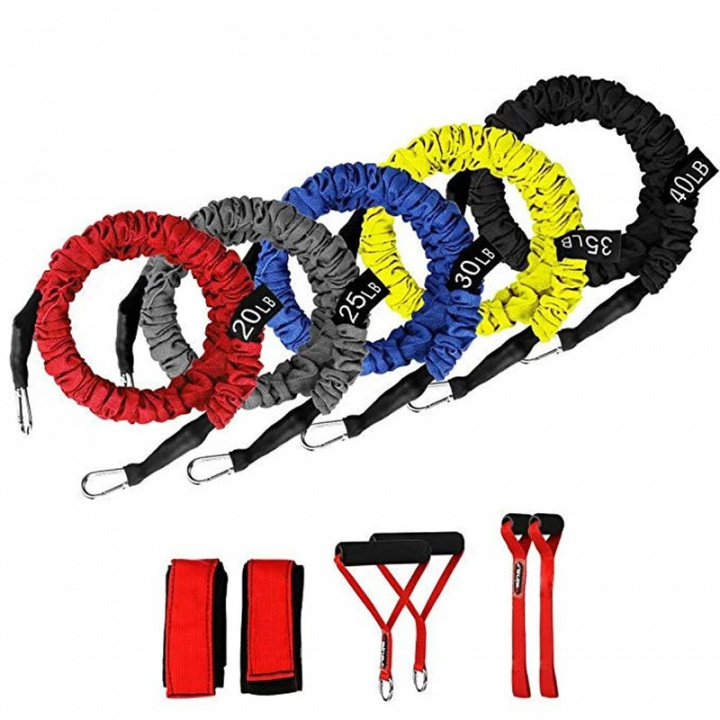 Weerstandsband, 11 sets in de groep SPORT, VRIJE TIJD & HOBBY / Oefen materiaal / Training-accessoires bij TP E-commerce Nordic AB (38-83694)