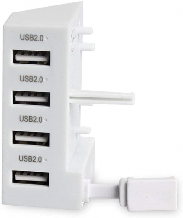 USB-Hub, 4 portar till Xbox One S, vit in de groep HOME ELECTRONICS / Spelconsoles en accessoires / Xbox Series X / Accessoires bij TP E-commerce Nordic AB (38-83701)