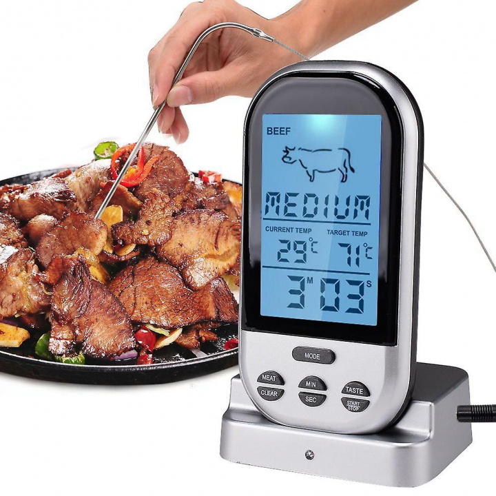 Wireless keukenthermometer, digitaal in de groep HUISHOUDEN & TUIN / Keukengerei / Braadthermometers bij TP E-commerce Nordic AB (38-83756)