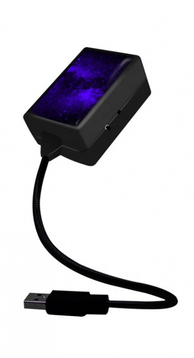 USB-sfeerlamp voor in de auto, paars in de groep AUTO / Auto-accessoires / Andere auto-accessoires bij TP E-commerce Nordic AB (38-83789)
