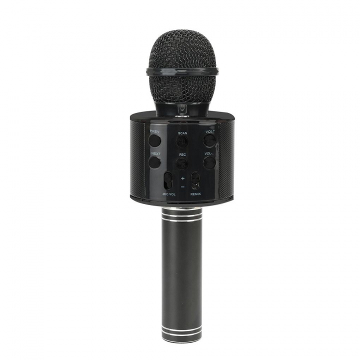 Karaoke-microfoon met Bluetooth, Zwart in de groep HOME ELECTRONICS / Audio & Beeld / Handmicrofoons bij TP E-commerce Nordic AB (38-83816)