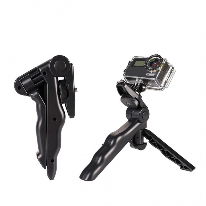 Camera grip met ingebouwd tripod statief voor Actioncamera\'s in de groep SPORT, VRIJE TIJD & HOBBY / Actiecamera\'s en accessoires / Accessoires voor actiecamera\'s bij TP E-commerce Nordic AB (38-83972)