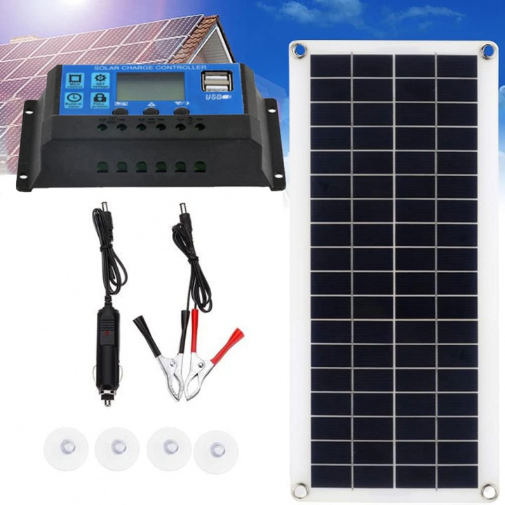 Zonnepaneel kit, 100W in de groep SPORT, VRIJE TIJD & HOBBY / Buitenrecreatie / Solar cell charging bij TP E-commerce Nordic AB (38-83975)
