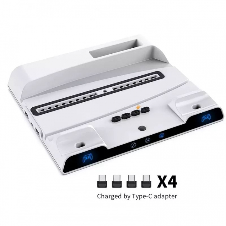 Laad- en koelplaat voor PS5 in de groep HOME ELECTRONICS / Spelconsoles en accessoires / Sony PlayStation 5 / Accessoires bij TP E-commerce Nordic AB (38-83977)