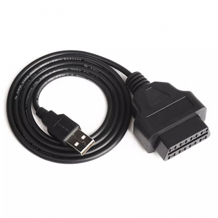 OBD till USB kabel för Bil, 1 m in de groep AUTO / Diagnostisch hulpmiddel / Kabels & Accessoires bij TP E-commerce Nordic AB (38-84002)
