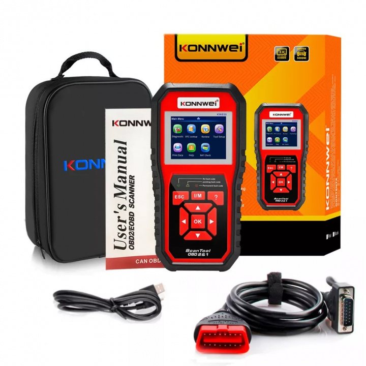 Auto Diagnose Scanner Tool Engine Check/O2 Sensor / Batterij Tester in de groep AUTO / Diagnostisch hulpmiddel / Foutcodelezer bij TP E-commerce Nordic AB (38-84010)