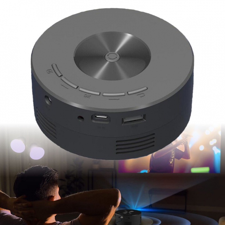 Mini LED-projector in de groep HOME ELECTRONICS / Audio & Beeld / Thuisbioscoop, Hifi en Draagbaar / Projectoren & Accessoires bij TP E-commerce Nordic AB (38-84092)