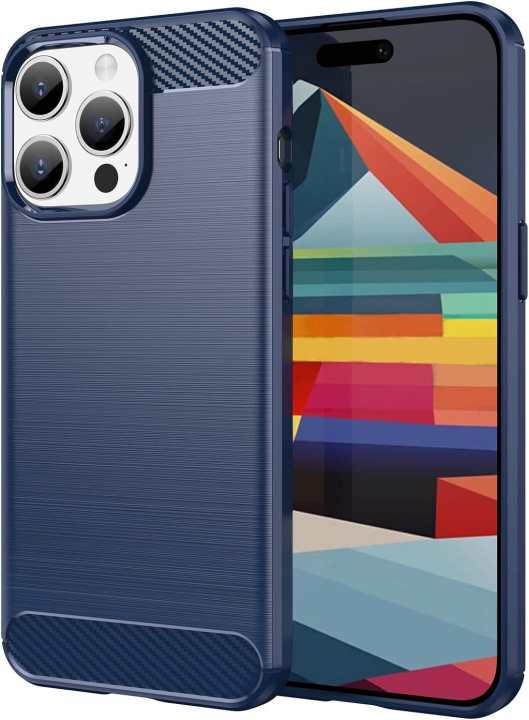 TPU hoesje voor iPhone 15 Pro Max, blauw in de groep SMARTPHONE & TABLETS / Mobielbescherming / Apple / iPhone 15 bij TP E-commerce Nordic AB (38-84249)
