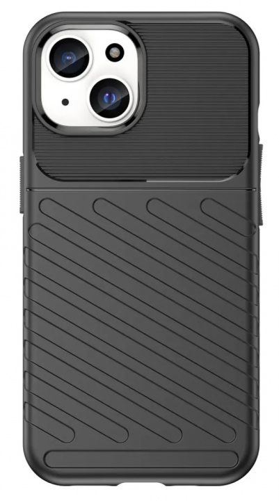 TPU cover for iPhone 15, black in de groep SMARTPHONE & TABLETS / Mobielbescherming / Apple / iPhone 15 bij TP E-commerce Nordic AB (38-84258)