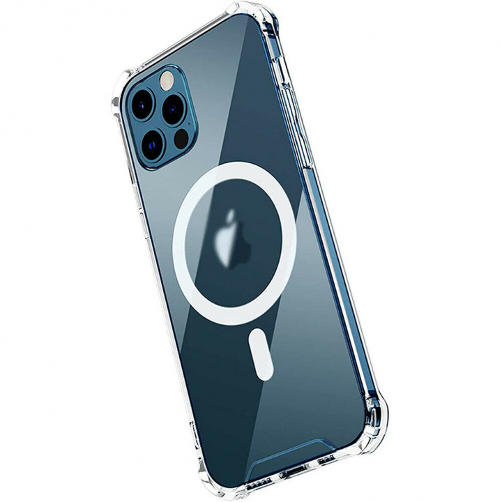 Transparant hoesje met ondersteuning voor magnetisch opladen, iPhone 15 in de groep SMARTPHONE & TABLETS / Mobielbescherming / Apple / iPhone 15 bij TP E-commerce Nordic AB (38-84286)