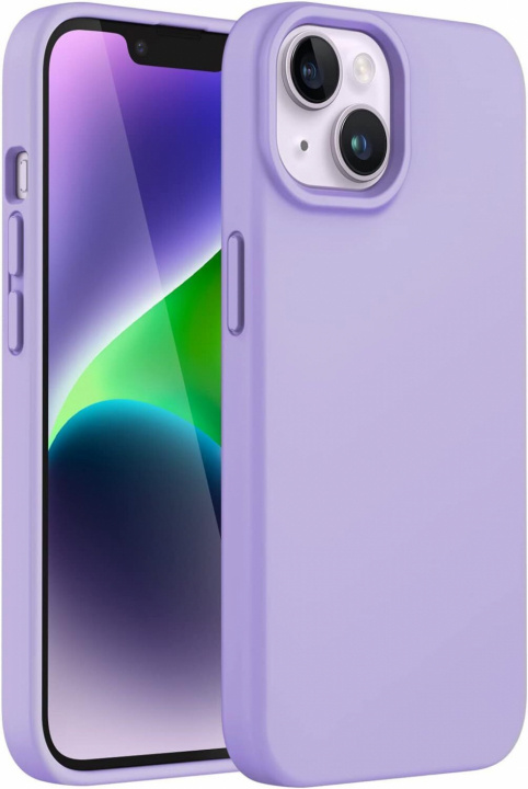 Siliconen hoesje voor iPhone 15, paars in de groep SMARTPHONE & TABLETS / Mobielbescherming / Apple / iPhone 15 bij TP E-commerce Nordic AB (38-84312)