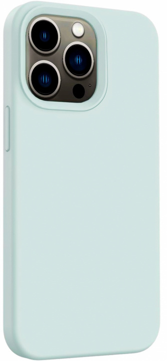 Siliconen hoesje voor iPhone 15 Pro, lichtblauw in de groep SMARTPHONE & TABLETS / Mobielbescherming / Apple / iPhone 15 bij TP E-commerce Nordic AB (38-84328)