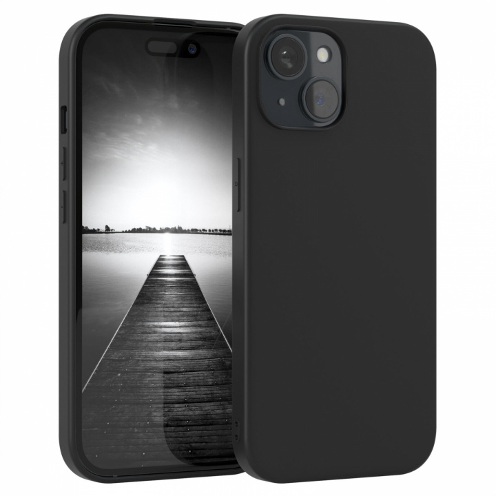 Siliconen hoesje voor iPhone 15 Pro Max, zwart in de groep SMARTPHONE & TABLETS / Mobielbescherming / Apple / iPhone 15 bij TP E-commerce Nordic AB (38-84332)
