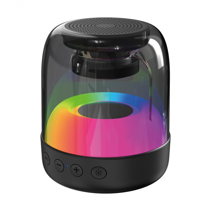 Portabel Bluetooth-Högtalare med RGB-Belysning, E-3077 in de groep HOME ELECTRONICS / Audio & Beeld / Luidsprekers & accessoires / Bluetooth-luidsprekers / Draagbare luidsprekers bij TP E-commerce Nordic AB (38-84340)