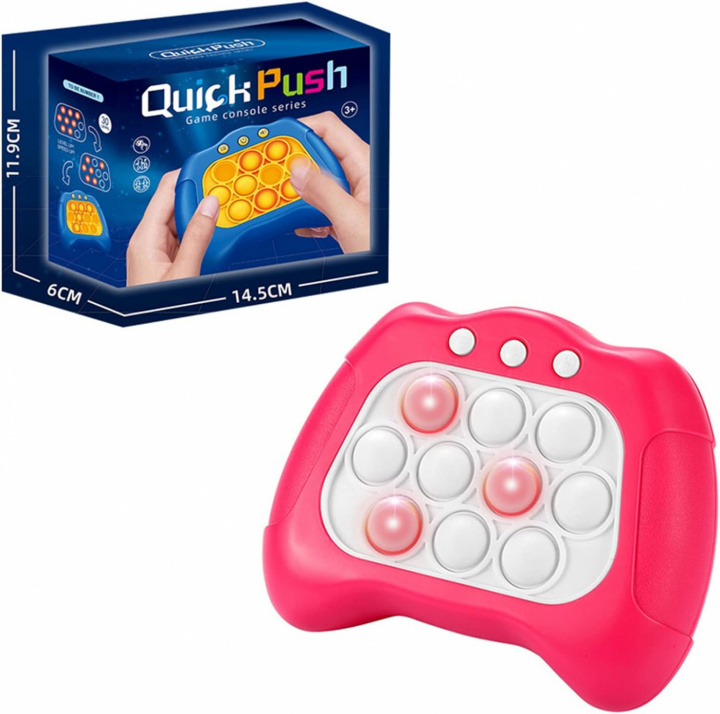 Quick Push Pop it speelgoed, Roze in de groep SPEELGOED, KINDER- & BABYPRODUCTEN / Speelgoed / Fidget Spinners bij TP E-commerce Nordic AB (38-84347)
