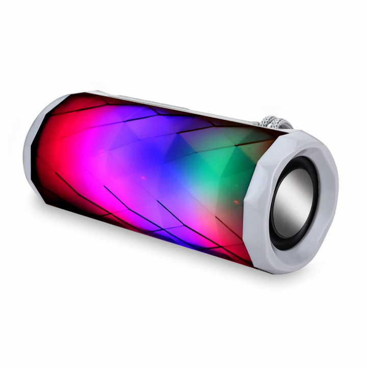 TG-167 Bluetooth luidspreker 5W met coole LED lichteffecten en dubbele bas, Grijs in de groep HOME ELECTRONICS / Audio & Beeld / Luidsprekers & accessoires / Bluetooth-luidsprekers / Draagbare luidsprekers bij TP E-commerce Nordic AB (38-84408)