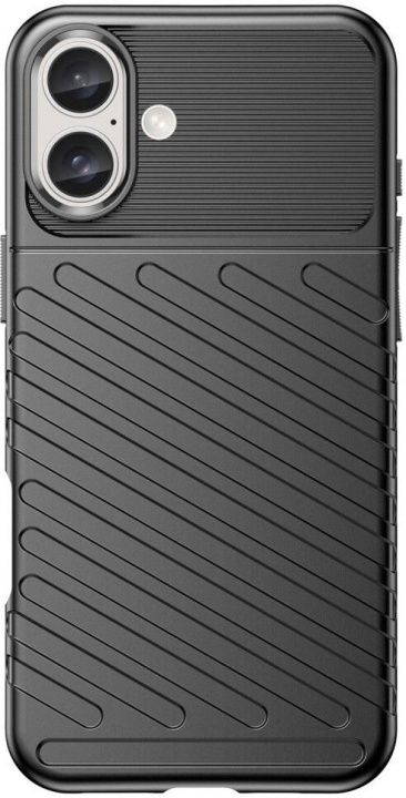 TPU mobiele telefoon case voor iPhone 16, zwart in de groep SMARTPHONE & TABLETS / Mobielbescherming / Apple / iPhone 16 bij TP E-commerce Nordic AB (38-84434)