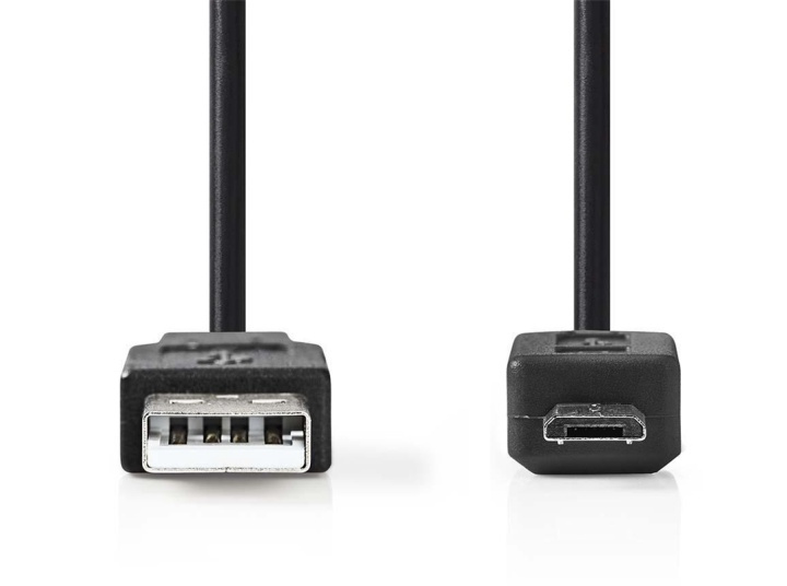 USB-Kabel | USB 2.0 | USB-A Male | USB Micro-B Male | 7.5 W | 480 Mbps | Vernikkeld | 2.00 m | Rond | PVC | Zwart | Label in de groep SMARTPHONE & TABLETS / Opladers & Kabels / Kabels / Kabels microUSB bij TP E-commerce Nordic AB (38-84502)