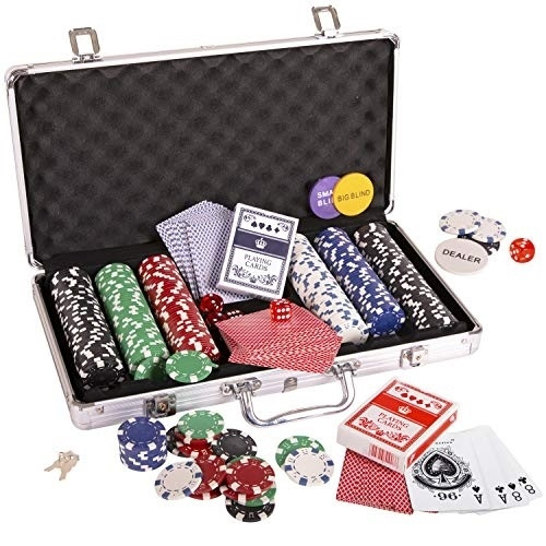 Pokerset met tas en 300 chips in de groep SPEELGOED, KINDER- & BABYPRODUCTEN / Speelgoed / Bordspellen / Familiespellen bij TP E-commerce Nordic AB (38-84505)