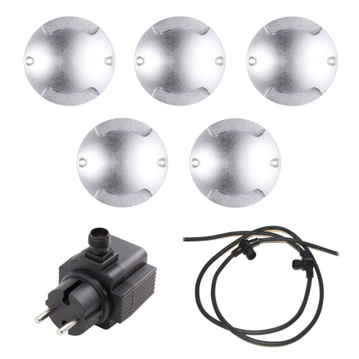 LightsOn Zenit Duo Vägg-/terrass 5-pack in de groep HUISHOUDEN & TUIN / Elektriciteit & Verlichting / Buitenverlichting / Buitenwandlamp / Buitenwandlamp zonder sensor bij TP E-commerce Nordic AB (38-84925)