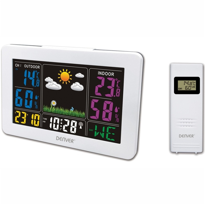 Denver Väderstation med klocka/alarm in de groep HUISHOUDEN & TUIN / Ventilatoren & Klimaatproducten / Thermometers en weerstations bij TP E-commerce Nordic AB (38-85144)