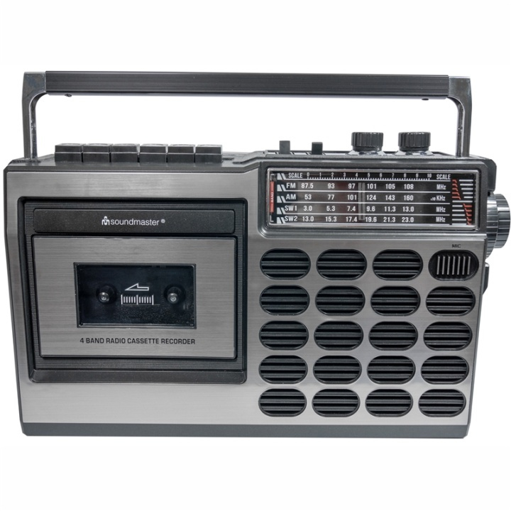Soundmaster Retro radio med kassett in de groep HOME ELECTRONICS / Audio & Beeld / Thuisbioscoop, Hifi en Draagbaar / Radio & Wekkers / Draadloze audiozender bij TP E-commerce Nordic AB (38-85474)
