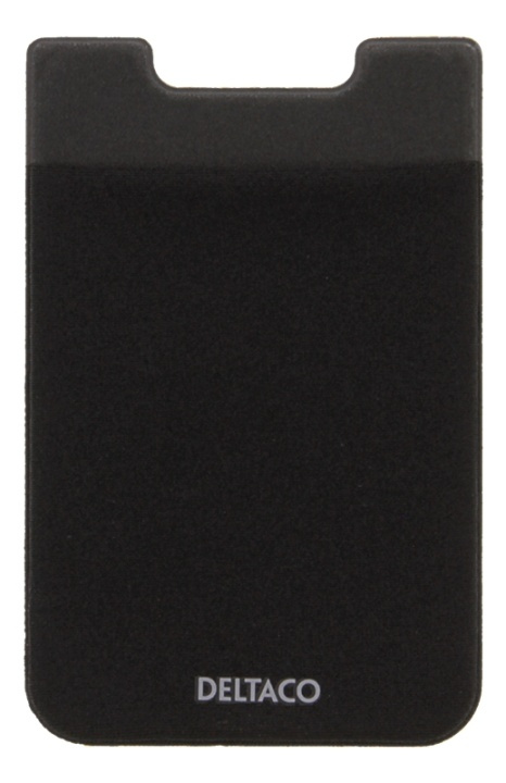 DELTACO Adhesive credit card holder, 3M adhesive, black in de groep SPORT, VRIJE TIJD & HOBBY / Leuke dingen / Handige spullen bij TP E-commerce Nordic AB (38-85554)