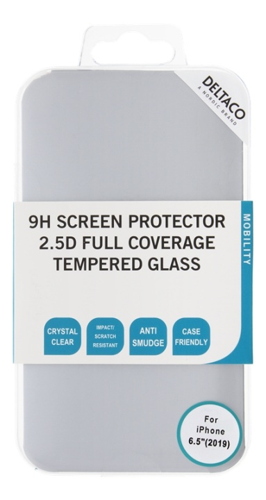 DELTACO screen protector for iPhone Xs Max/11 Pro Max, 3D curved, full in de groep SMARTPHONE & TABLETS / Mobielbescherming / Apple / iPhone 11 Pro Max / Screen Protectors bij TP E-commerce Nordic AB (38-85804)