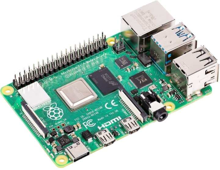 Raspberry Pi 4 Model B, 4 GB RAM, USB-C, dual Micro HDMI in de groep COMPUTERS & RANDAPPARATUUR / Computeronderdelen / IO-kaart bij TP E-commerce Nordic AB (38-85821)