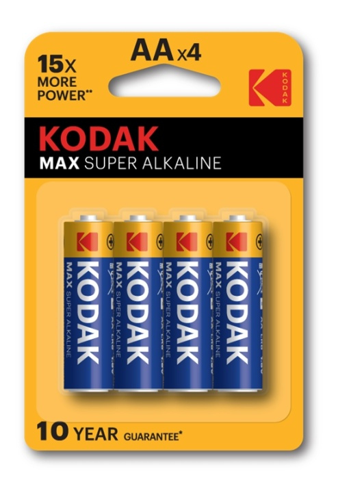 Kodak MAX alkaline AA battery (4 pack) in de groep HOME ELECTRONICS / Batterijen & Opladers / Batterijen / Batterijen voor hoortoestellen bij TP E-commerce Nordic AB (38-85840)