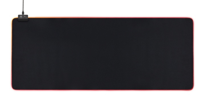 DELTACO GAMING RGB Mousepad, 90x36cm, 6xRGB modes, 7xStatic modes, bla in de groep COMPUTERS & RANDAPPARATUUR / GAMING / Muismat bij TP E-commerce Nordic AB (38-85857)