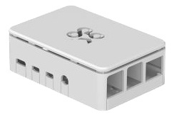 OKdo Raspberry Pi 4 standard case, 3 piece design, white in de groep COMPUTERS & RANDAPPARATUUR / Computeronderdelen / IO-kaart bij TP E-commerce Nordic AB (38-85860)