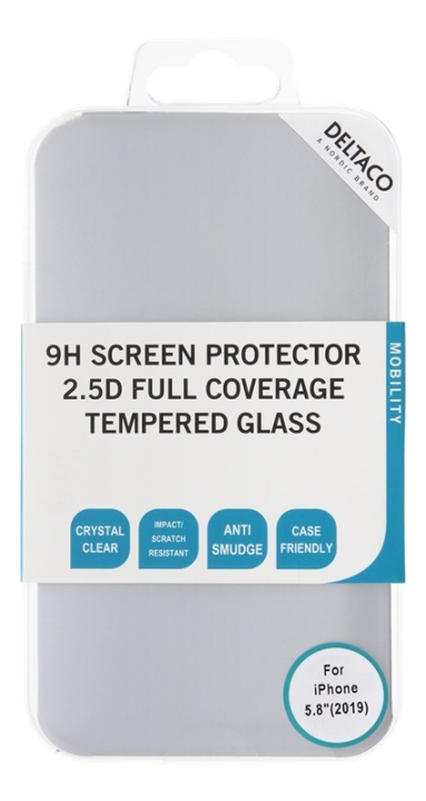 DELTACO screen protector for iPhone X/Xs/11 Pro, 3D curved in de groep SMARTPHONE & TABLETS / Mobielbescherming / Apple / Make-up spiegel / Screen Protectors bij TP E-commerce Nordic AB (38-85899)