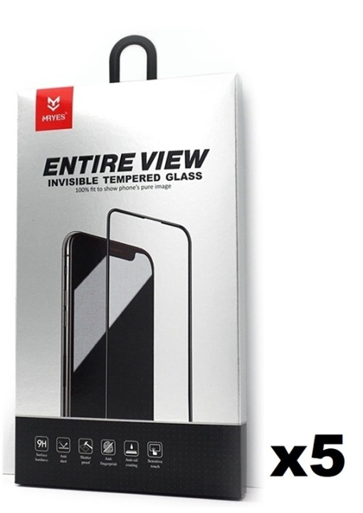 5-pack Mr Yes Gehard Glas Screen Protector voor iPhone XS Max met 3D-bescherming in de groep SMARTPHONE & TABLETS / Mobielbescherming / Apple / iPhone XS Max / Screen Protectors bij TP E-commerce Nordic AB (38-85923PKT2)