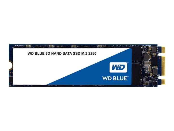 WD Blue 3D NAND SATA SSD SSD WDS500G2B0B 500GB M.2 SATA-600 in de groep COMPUTERS & RANDAPPARATUUR / Computeronderdelen / Harde schijven / Koeling bij TP E-commerce Nordic AB (38-86141)