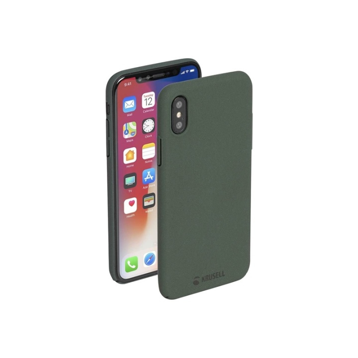 Krusell Sandby till iPhone X/Xs, Grön in de groep SMARTPHONE & TABLETS / Mobielbescherming / Apple / iPhone X/XS / Hoesjes bij TP E-commerce Nordic AB (38-86469)