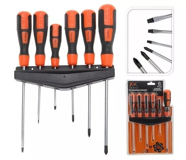 FX Tools Schroevendraaierset, 6 stuks in de groep HUISHOUDEN & TUIN / Gereedschap / Overig gereedschap & Accessoires bij TP E-commerce Nordic AB (38-86492)