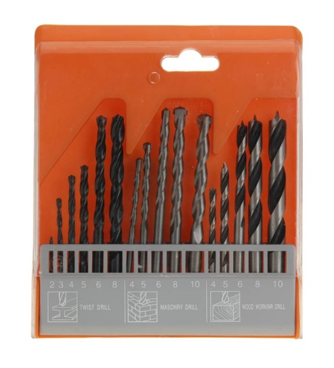 FX Tools Boren set, 16 stuks in de groep HUISHOUDEN & TUIN / Gereedschap / Overig gereedschap & Accessoires bij TP E-commerce Nordic AB (38-86494)