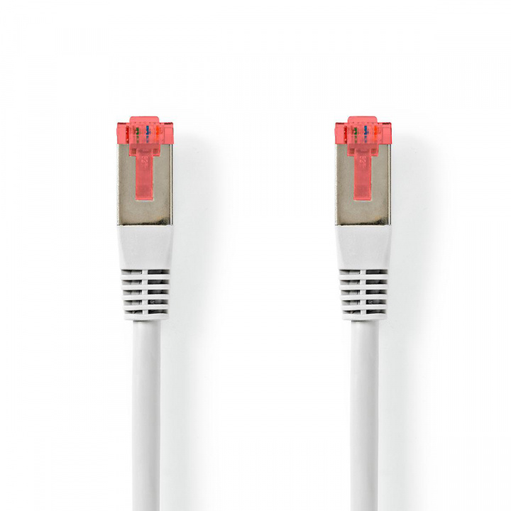 Cat 6 kabel RJ45 mannelijk, S/FTP, PVC, Wit, 1 m in de groep COMPUTERS & RANDAPPARATUUR / Computerkabels / Netwerkkabels / Cat6 bij TP E-commerce Nordic AB (38-86732)