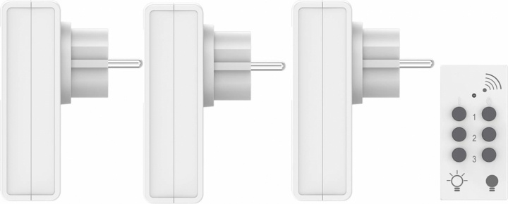 Telldus On/Off Smart plug med fjärrkontroll, 3-pack in de groep HUISHOUDEN & TUIN / Smart home / Smart plugs bij TP E-commerce Nordic AB (38-86768)