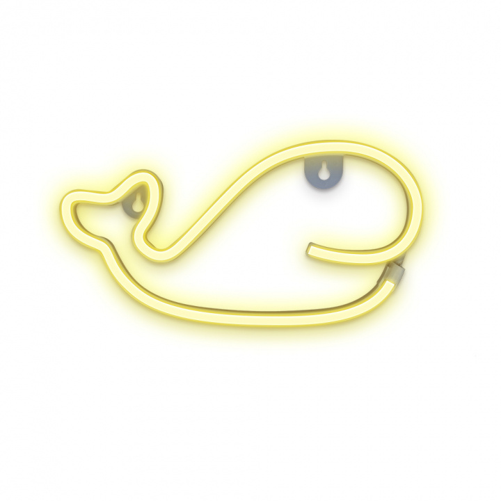 Forever Light Neon LED lampje met walvismotief + USB FLNEO9 in de groep SPEELGOED, KINDER- & BABYPRODUCTEN / Kinderkamer / Babylampen / Plafondlampen & Wandlampen bij TP E-commerce Nordic AB (38-86864)