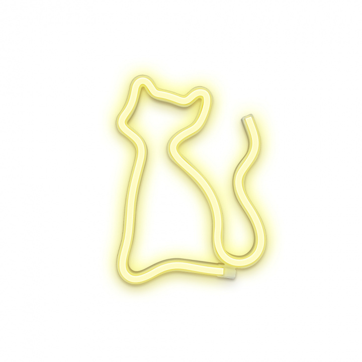 Forever Light Neon LED-licht Kat, batterij + USB FLNEO3, Warm Wit in de groep HOME ELECTRONICS / Verlichting / Tafellampen bij TP E-commerce Nordic AB (38-86894)