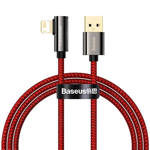 Baseus kabel Legend USB - Lightning 1,0m 2,4A, Röd in de groep SMARTPHONE & TABLETS / Opladers & Kabels / Kabels / Kabels Lightning bij TP E-commerce Nordic AB (38-86929)