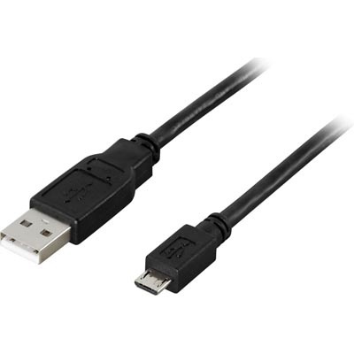 DELTACO USB 2.0 typ A till Micro-B USB, 5-pin, 5m, svart in de groep SMARTPHONE & TABLETS / Opladers & Kabels / Kabels / Kabels microUSB bij TP E-commerce Nordic AB (38-8695)