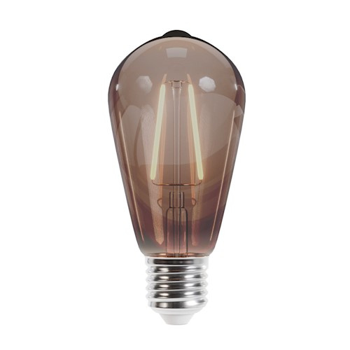 Forever Light LED Lamp Filament E27 ST64 4W 230V 2000K 400lm COG, Rookglas in de groep HOME ELECTRONICS / Verlichting / LED-lampen bij TP E-commerce Nordic AB (38-86952)