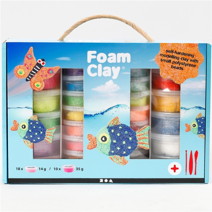 Foam Clay Presentask Mixade Färger in de groep SPEELGOED, KINDER- & BABYPRODUCTEN / Speelgoed / Speelklei, speelzand en accessoires bij TP E-commerce Nordic AB (38-87390)