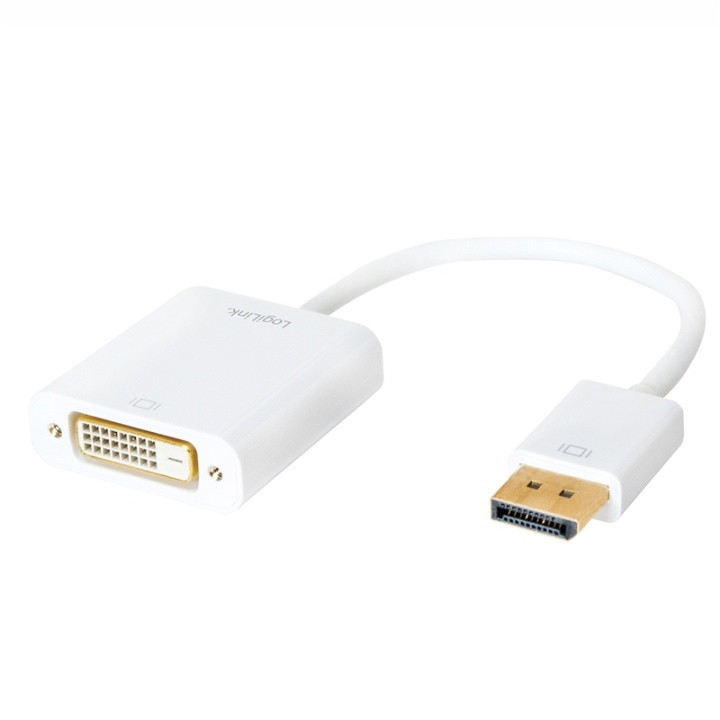 LogiLink DisplayPort 1.2 - DVI-adapter in de groep COMPUTERS & RANDAPPARATUUR / Computerkabels / DisplayPort / Adapters bij TP E-commerce Nordic AB (38-87654)