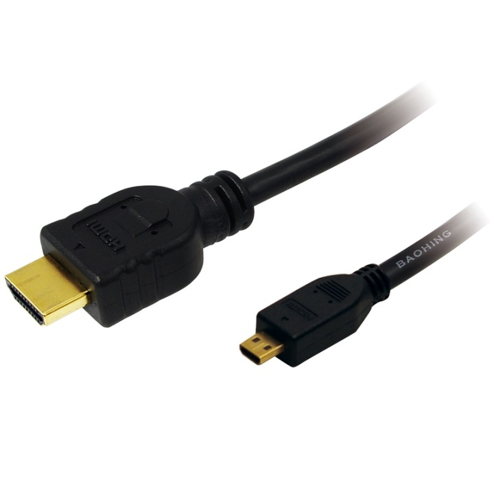 LogiLink Micro-HDMI-kabel 1m in de groep HOME ELECTRONICS / Kabels & Adapters / HDMI / Kabels bij TP E-commerce Nordic AB (38-87672)