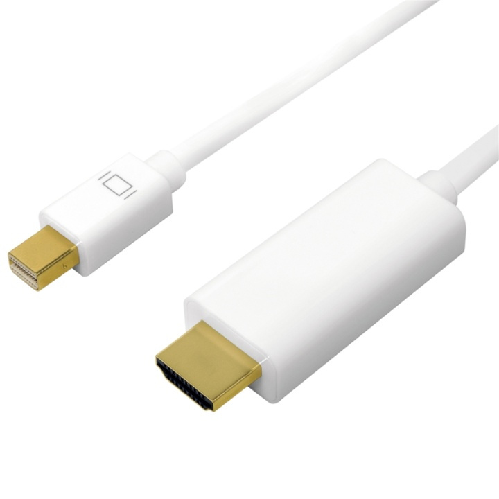 LogiLink Mini DisplayPort -> HDMI 4K 2m in de groep HOME ELECTRONICS / Kabels & Adapters / HDMI / Kabels bij TP E-commerce Nordic AB (38-87673)